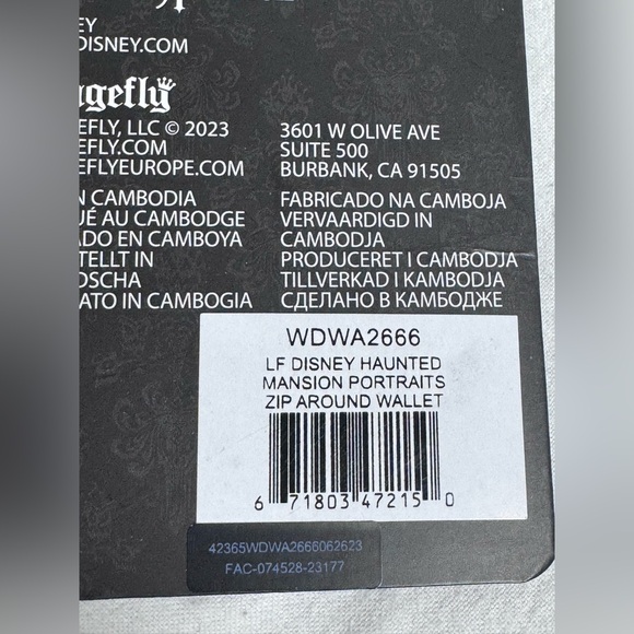 NWT Loungefly Disney The Haunted Mansion portrait zip around wallet - Picture 11 of 12